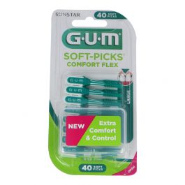 GUM® SOFT-PICKS® COMFORT FLEX TALLA L 40 UDS