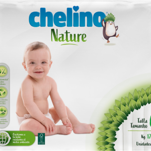 Pañal Chelino Nature talla 6 - 27 uds (17kg -28kg)