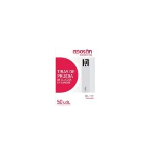 TIRAS REACTIVAS DE GLUCOSA EN SANGRE APOSAN 50 UNIDADES BS-102