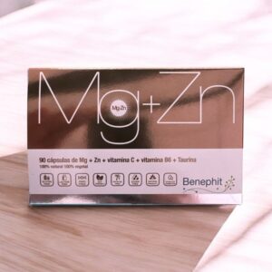 Magnesio con Zinc Magnesio + Zinc + Vitamina B6 + Vitamina C 90 capsulas BENEPHIT