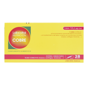 Cobre 4 28×2 ml Ampollas Labcatal