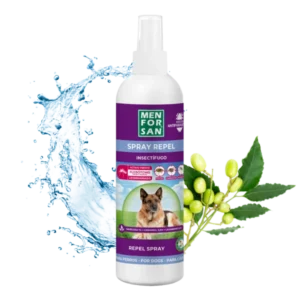 Spray Anti-insectos con margosa, geraniol y lavandino para perros 250ml MENFORSAN