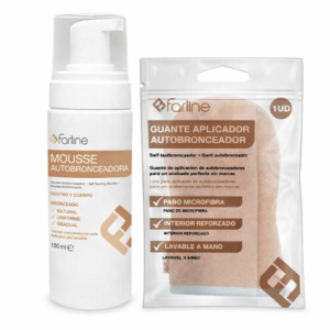 FARLINE MOUSSE AUTOBRONCEADORA  150ML + guante de REGALO